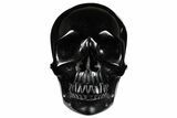 Realistic, Polished Obsidian Skull - Mexico #199589-1